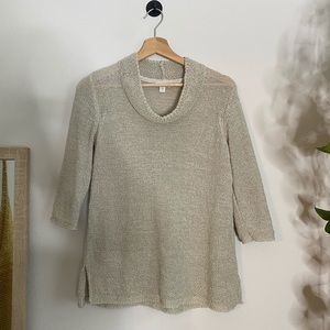 J.Jill cotton mockneck sweater
